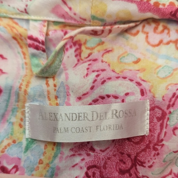 Colorful paisley long cotton bathrobe robe - Picture 5 of 9